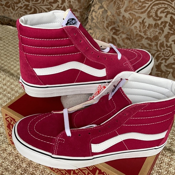 Vans Sk8-Hi Cerise/True White Men’s - Picture 11 of 16
